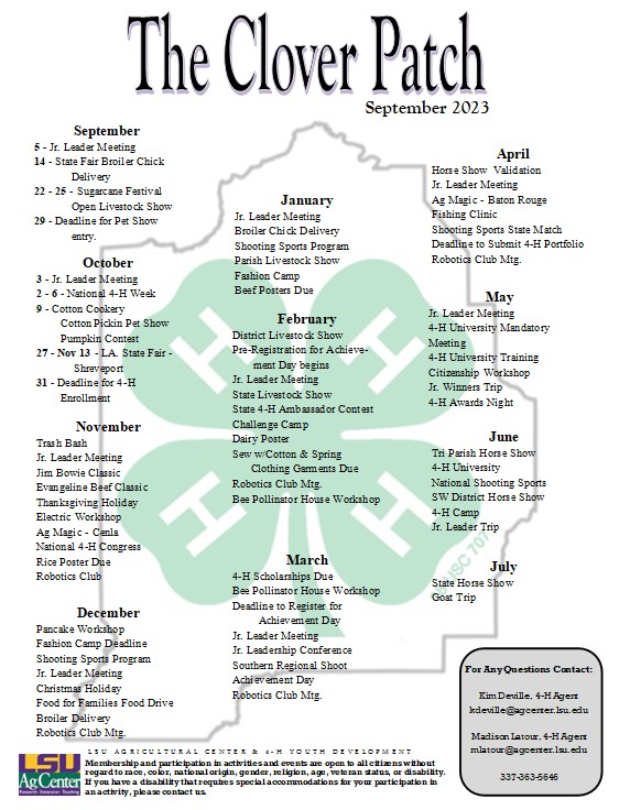 September 2023 Clover Patch